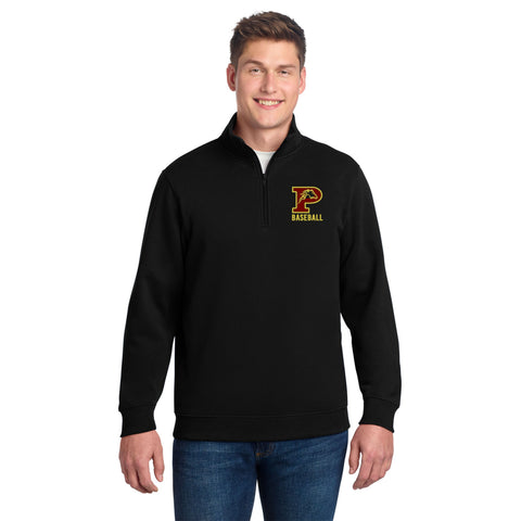 Pondo Baseball 1/4 Zip Sweatshirt- Unisex, Tall, and Ladies