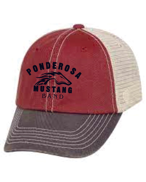 Pondo BAND Distressed Trucker Hat- 2 Colors
