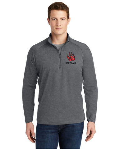 CV Softball Unisex 1/4 Zip Pullover- Embroidered Design