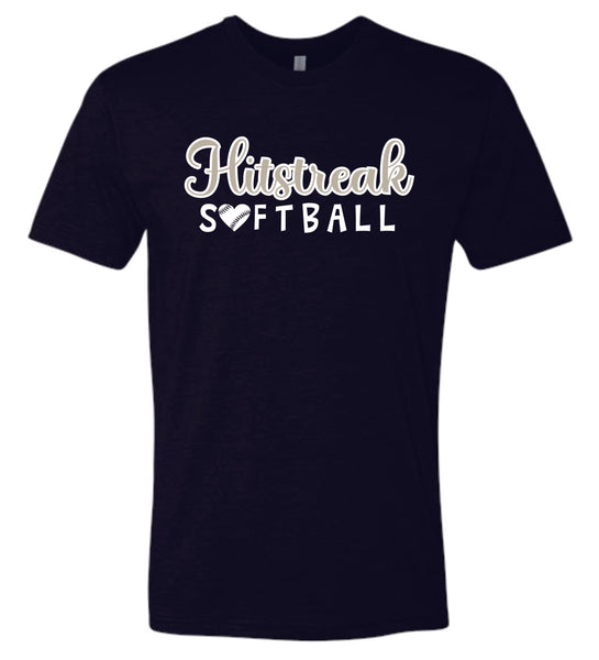 Hitstreak Unisex SOFTBALL Tee- matte and glitter