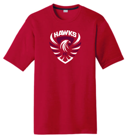 CO Hawks Soccer Sport-Tek Unisex Wicking Tee -Matte and Glitter