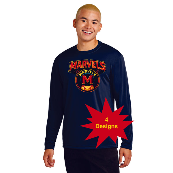 Marvels Wicking Long Sleeve Tee- Youth, Ladies, Adult Sizes