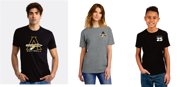AHS Softball Next Level Tee- 3 Colors
