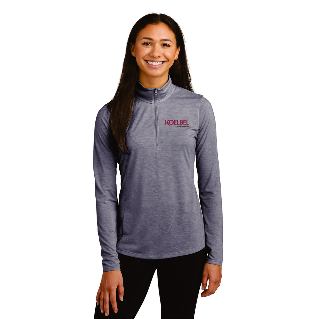KOELBEL Commercial Sport-Tek ® Ladies PosiCharge ® Tri-Blend Wicking 1/4-Zip Pullover
