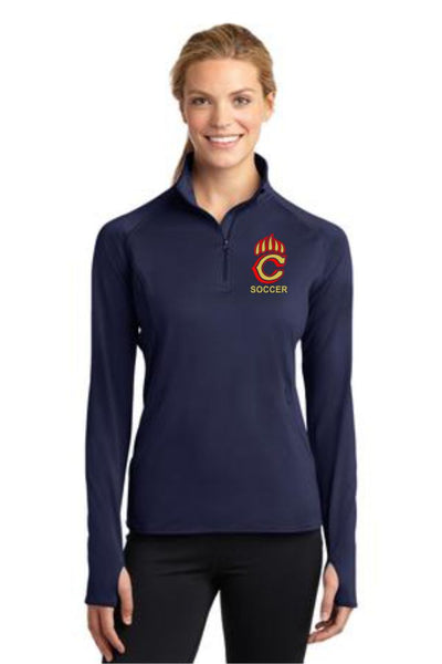 Chap Soccer Ladies Sport Wick 1/2 Zip Pullover