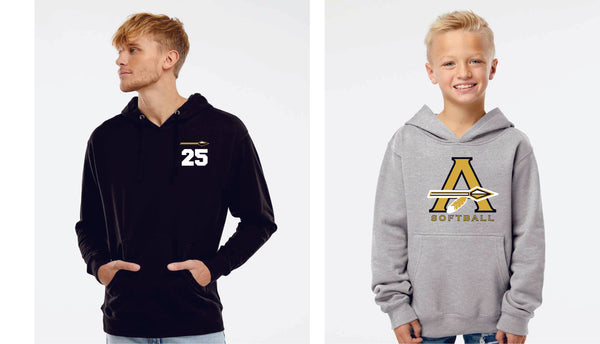 AHS Softball Hoodie- Adult and Youth