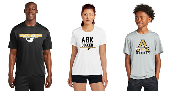 AHS Soccer Wicking Tee - Youth, Ladies, Unisex Sizes- 4 Designs