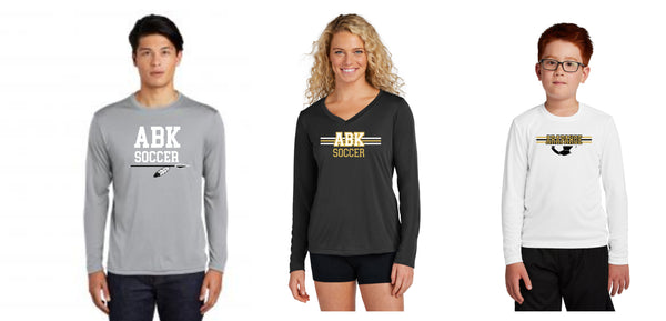 AHS Soccer Wicking Long Sleeve Tee- Youth, Ladies, Adult Sizes - 4 Designs