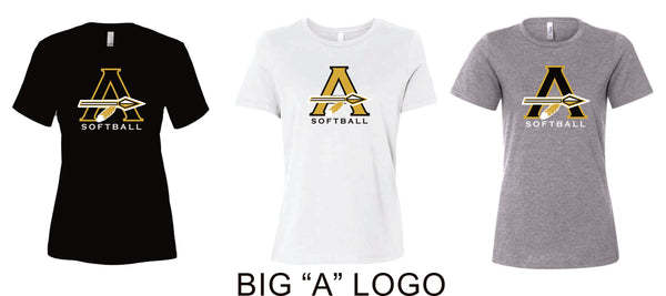 AHS Softball Ladies Bella Canvas Tee- Round or V Neck