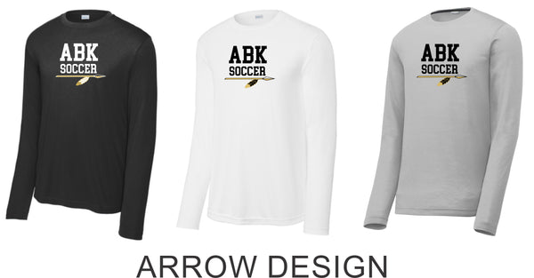 AHS Soccer Wicking Long Sleeve Tee- Youth, Ladies, Adult Sizes - 4 Designs