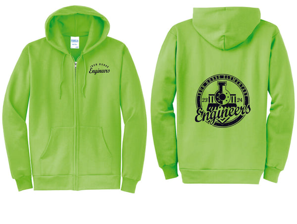 Iron Horse Neon Full Zip Hoodie- youth and adult sizes