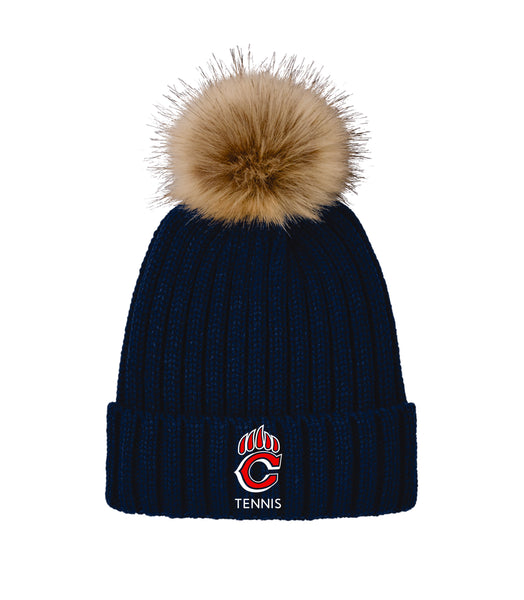 Chap Tennis Faux Fur Pom Beanie