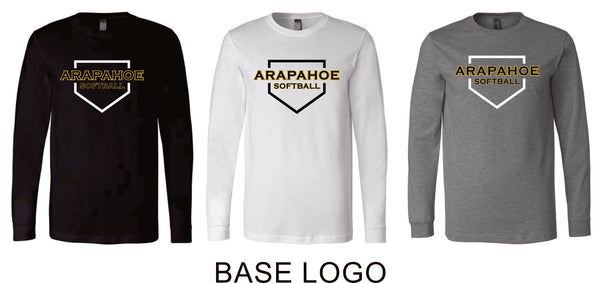 AHS Softball Bella Canvas Long Sleeve Tee- 3 Colors