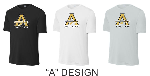 AHS Soccer Wicking Tee - Youth, Ladies, Unisex Sizes- 4 Designs