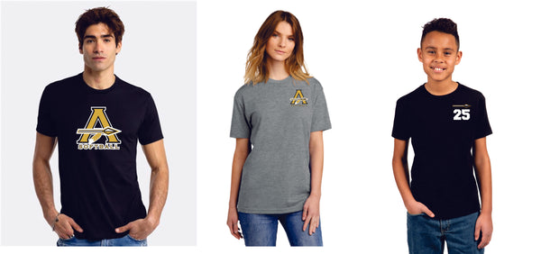 AHS Softball Next Level Tee- 3 Colors