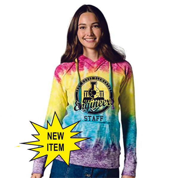 Iron Horse STAFF Ladies Tie Dye Hoodie