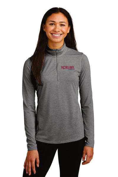KOELBEL Commercial Sport-Tek ® Ladies PosiCharge ® Tri-Blend Wicking 1/4-Zip Pullover
