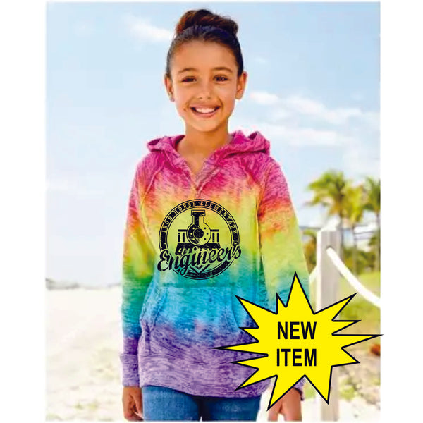 Iron Horse Youth or Ladies Tie Dye Hoodie