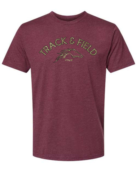 Pondo FAN Track & Field ARC Tee- matte and glitter