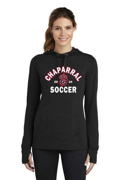 Chap Soccer Ladies Wicking Fleece Hoodie- Matte or Glitter