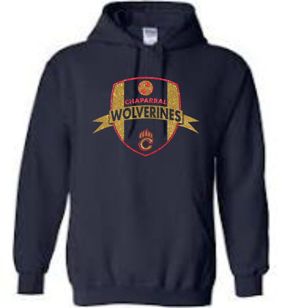 Chap Soccer Hooded Sweatshirt- 2024 Design- Matte and Glitter