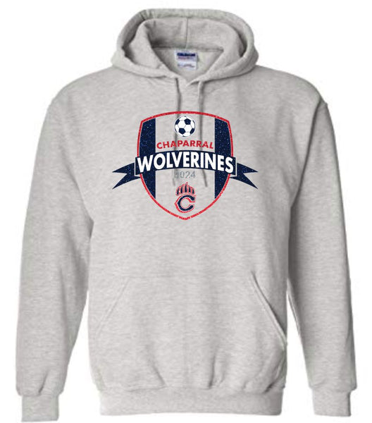 Chap Soccer Hooded Sweatshirt- 2024 Design- Matte and Glitter