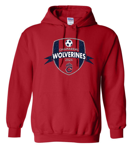 Chap Soccer Hooded Sweatshirt- 2024 Design- Matte and Glitter