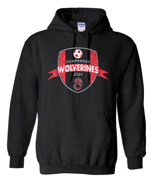 Chap Soccer Hooded Sweatshirt- 2024 Design- Matte and Glitter