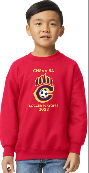 2023 CHS Boys Soccer Playoff Crewneck Sweatshirt