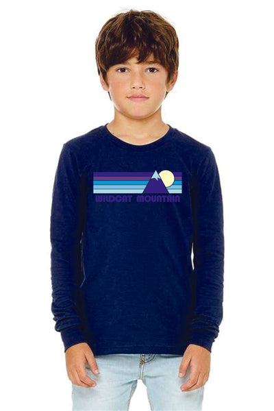 Wildcat Mountain Bella Canvas Long Sleeve Tee- Navy or Grey