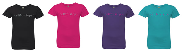 Celtic Steps Girls Princess Tee- Matte or Glitter