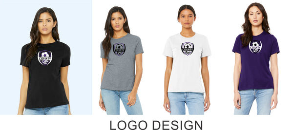 DCHS Soccer Ladies Bella Canvas Tee- 3 Designs