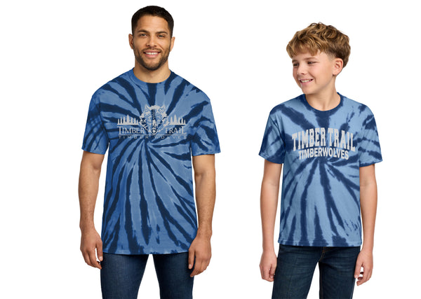 Timber Trail Tie Dye Tee- 5 Designs- Matter or Glitter