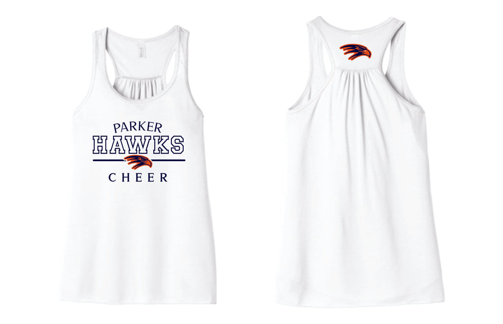 Parker Hawks Cheer Flowy Tank