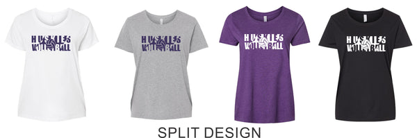 DCHS Volleyball Curvy Ladies Tee- 4 Designs