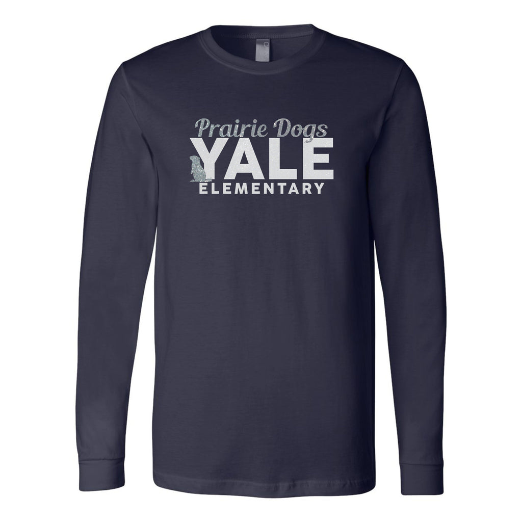 Yale Elementary Long Sleeve Tee- 4 designs- Adult, Youth Sizes