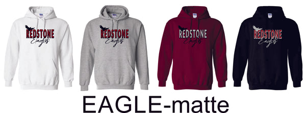 Redstone Basic Hoodie- 3 designs- matte or glitter