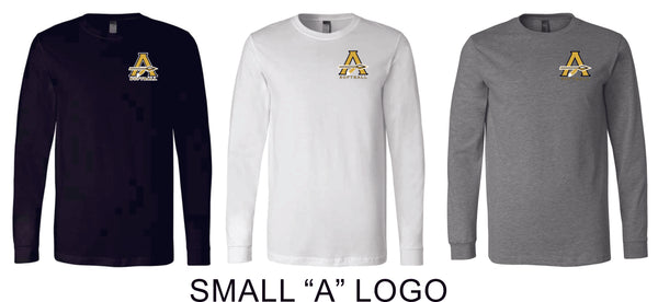 AHS Softball Bella Canvas Long Sleeve Tee- 3 Colors