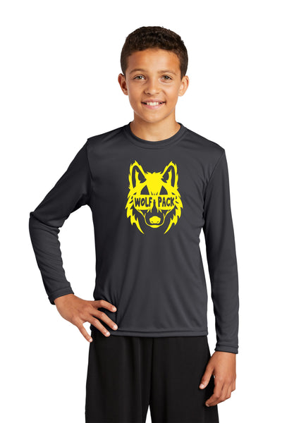 Timber Trail Wolf Pack Wicking Long Sleeve Tee- Youth, Ladies, Adult Sizes