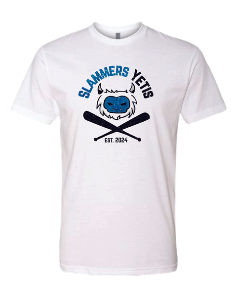 Slammers Yeti Unisex Tee- Matte or Glitter