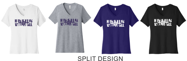 DCHS Volleyball Ladies V-Neck Tee- 4 Designs