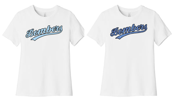Bombers Bella Canvas Ladies Tee- 4 Colors- Matte or Glitter
