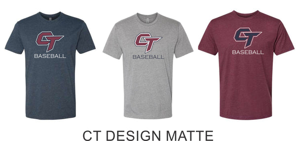 CT Baseball Unisex Tee- Matte or Glitter