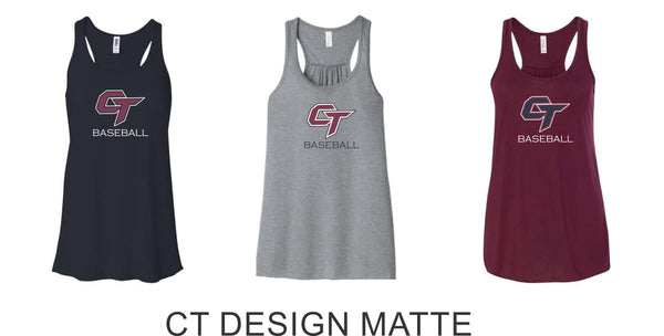 CT Baseball  Ladies and Girls Tank- matte or glitter