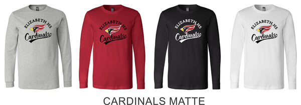 Elizabeth HS Long Sleeve Tee- 3 designs- Matte or Glitter