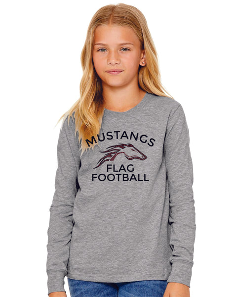 Pondo Flag Football Bella Canvas Long Sleeve Tee- 3 Colors