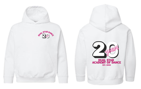 Dual Star 20th ANNIVERSARY BIG 20 Hoodie- Ladies & Youth