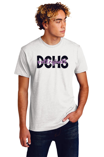 DCHS Volleyball SCRIPT Tee- 4 Colors