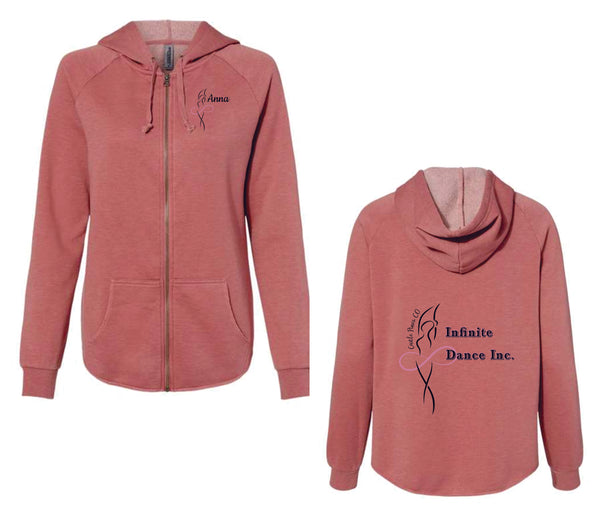 Infinite Dance Full Zip Ladies Hoodie