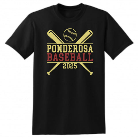 Pondo Baseball Basic BATS Tee- Matte or Glitter